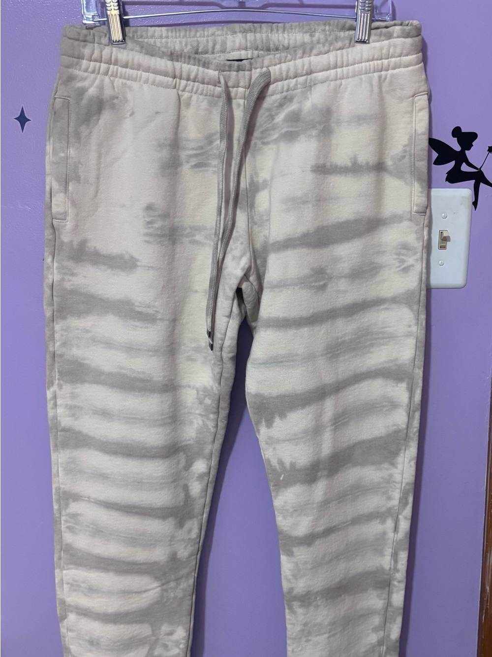 Men’s Tie-Dye Sweatpants - Light Gray